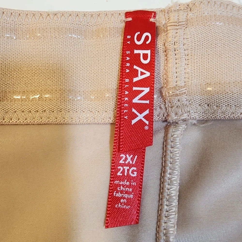 Spanx By Sara Blakely High-Waisted Thong Nude Shapewear Size 2X